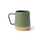 Caneca de cerâmica com acabamento mate e asa geométrica 320 ml cor verde pastel segunda vista