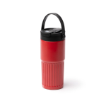 Copo térmico em aço inoxidável com palhinha e doseador 600 ml cor branco primeira vista de uso