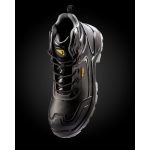 Bota de trabalho com atacadores e biqueira de fibra de vidro Roly Iron cor cor-de-laranja fluorescente vista detalhe 1