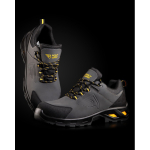 Calçado trabalho impermeável, biqueira reforçada e tecido em pele Roly Rock cor amarelo vista detalhe 3