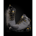 Bota de trabalho impermeável com biqueira em fibra de vidro Roly Lua cor amarelo vista detalhe 2