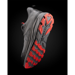 Calçado de trabalho unissexo respirável com sola de borracha macia Roly Onyx cor vermelho vista detalhe 2