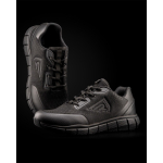 Calçado de trabalho desportivo unissexo respirável com atacadores Roly Basalt cor preto vista detalhe 2