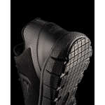 Calçado de trabalho desportivo unissexo respirável com atacadores Roly Basalt cor preto vista detalhe 4