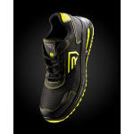 Calçado de trabalho desportivo, atacadores e sola dupla densidade Roly Beryl cor amarelo fluorescente vista detalhe 1