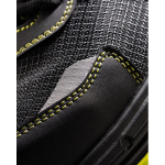 Calçado de trabalho desportivo, atacadores e sola dupla densidade Roly Beryl cor amarelo fluorescente vista detalhe 5