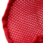 Saco para calçado ecológico com rede respirável e base acolchoada cor vermelho vista detalhe 1