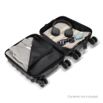 Trolley de cabine compacto com suporte para telemóvel na pega 14'' cor preto quinta vista