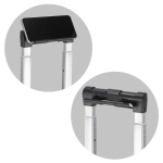 Trolley de cabine compacto com suporte para telemóvel na pega 14'' cor preto sétima vista