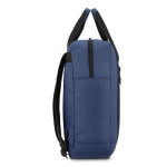 Mochila para portátil de rPET com faixas refletoras 15,6'' cor azul-escuro quinta vista