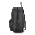 Mochila leve dobrável com bolso frontal e rede lateral 16 L cor preto sétima vista