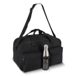 Saco desportivo de rPET com bolso frontal duplo 25 L cor preto segunda vista