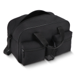 Saco desportivo de rPET com bolso frontal duplo 25 L cor preto terceira vista