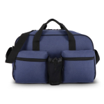 Saco desportivo de rPET com bolso frontal duplo 25 L cor azul-escuro