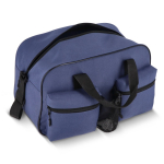 Saco desportivo de rPET com bolso frontal duplo 25 L cor azul-escuro terceira vista