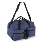 Saco desportivo de rPET com bolso frontal duplo 25 L cor azul-escuro quarta vista