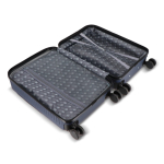 Maleta de cabine de 20 polegadas com rodas giratórias 360° cor azul-escuro quarta vista