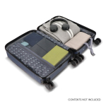 Maleta de cabine de 20 polegadas com rodas giratórias 360° cor azul-escuro quinta vista