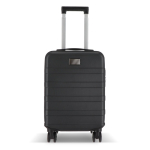 Trolley de cabine 18'' com 4 rodas giratórias e suporte para telemóvel cor preto