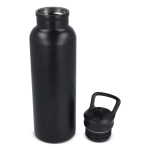 Garrafa térmica de aço inoxidável com bocal e pega a condizer 500 ml cor preto sexta vista