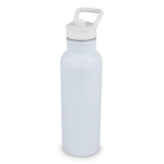 Garrafa térmica de aço inoxidável com bocal e pega a condizer 500 ml cor branco