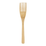 Lancheira de aço inox com tampa de bambu, talheres e fecho elástico cor prateado sexta vista