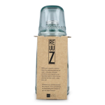 Jarro com tampa metálica e copo a condizer fabricado na Europa 1 L cor transparente terceira vista