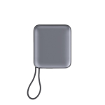 Powerbank com cabos integrados e carga rápida 10 000 mAh cor cinzento-escuro segunda vista