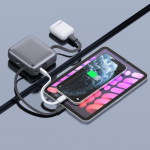 Powerbank com cabos integrados e carga rápida 10 000 mAh cor cinzento-escuro sétima vista