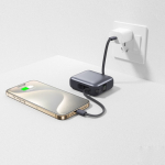 Powerbank com cabos integrados e carga rápida 10 000 mAh cor cinzento-escuro oitava vista