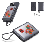 Powerbank com MagSafe para carga sem fios e ecrã LED 10 000 mAh