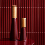 Moinho grande cónico de madeira de faia Sagaform cor vermelho-escuro sétima vista