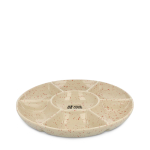 Prato de cerâmica artesanal com aspecto marmoreado Sagaform vista principal