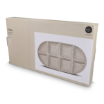 Travessa de cerâmica artesanal com aspecto marmoreado Sagaform cor bege quinta vista