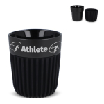 Copo com manga de silicone preta fabricado na Europa 280 ml