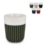 Copo de porcelana feito na Europa com manga isolante 280 ml