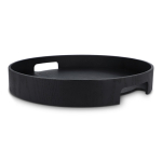 Bandeja com asas integradas bicolor de madeira certificada cor preto quinta vista