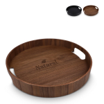 Bandeja com asas integradas bicolor de madeira certificada