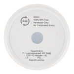 Termos de aço inoxidável para levar com tampa 360° antigotas 400 ml cor branco quinta vista