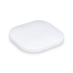 Espelho compacto com luz recarregável e ampliação 2x ideal para viagem cor branco