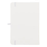 Caderno de PU, notas adesivas e bolso interior, folhas pontilhadas A5 cor branco terceira vista