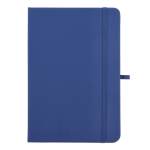 Caderno de PU, notas adesivas e bolso interior, folhas pontilhadas A5 cor azul-escuro