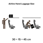 Mochila de viagem expansível e espaçosa, apta para bagagem de mão cor preto