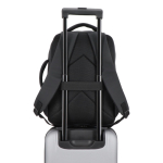 Mochila para portátil com pele sintética e manga para trolley 15,6'' cor preto sexta vista