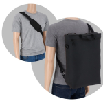 Mochila para portátil ou bolsa tiracolo com correia ajustável 15,6'' cor preto sexta vista