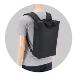 Mochila para portátil ou bolsa tiracolo com correia ajustável 15,6'' cor preto sétima vista