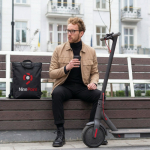 Mochila para portátil ou bolsa tiracolo com correia ajustável 15,6'' cor preto nona vista