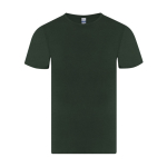 T-shirt de algodão com gola redonda e manga curta para adulto 150 g/m² cor verde garrafa primeira vista