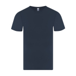 T-shirt de algodão com gola redonda e manga curta para adulto 150 g/m² cor azul-marinho primeira vista