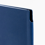 Bloco A5 em pele sintética reciclada com capa flexível, folhas lisas